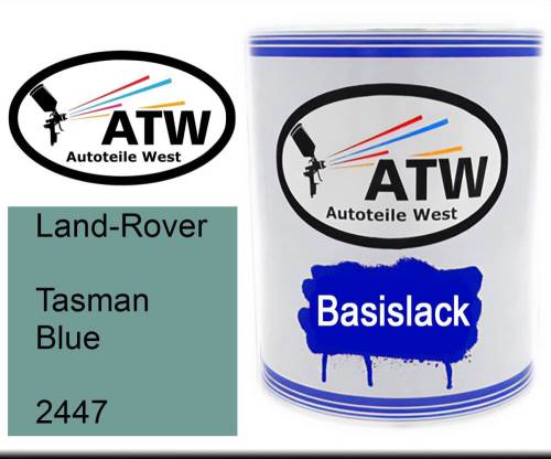 Land-Rover, Tasman Blue, 2447: 1L Lackdose, von ATW Autoteile West.